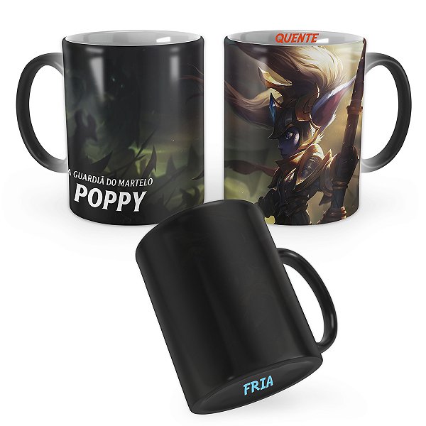 Caneca Mágica Poppy Guerreira Real League of Legends Lol