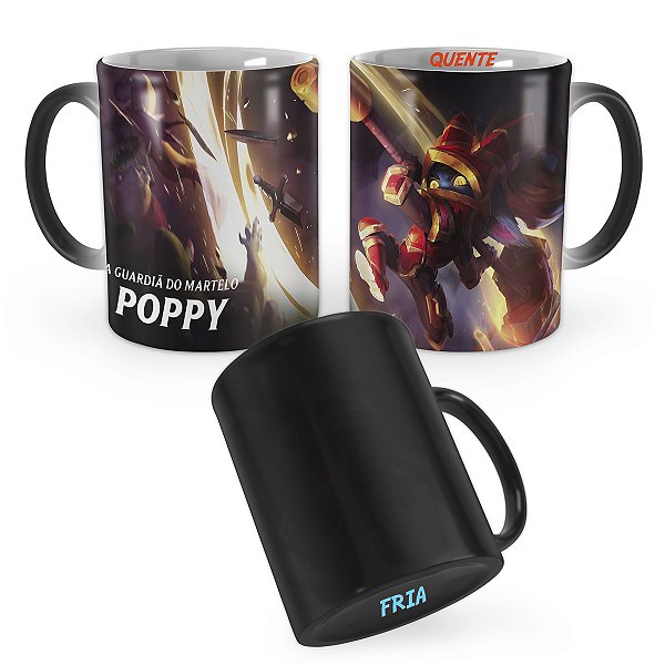 Caneca Mágica Poppy Martelo Escarlate League of Legends Lol