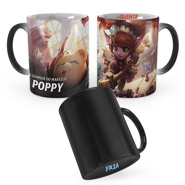 Caneca Mágica Poppy Kawaii Café League of Legends Lol