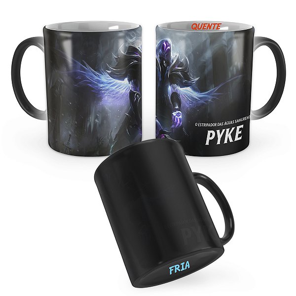 Caneca Mágica Pyke Guerreiro das Cinzas League of Legends Lol