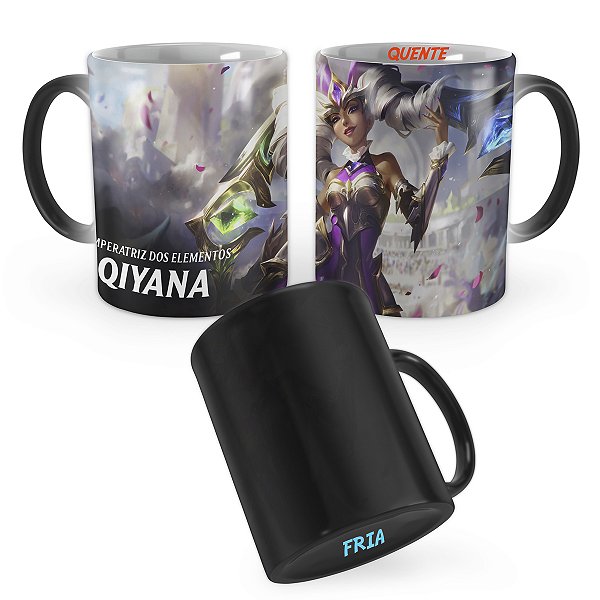 Caneca Mágica Qiyana Rainha de Batalha League of Legends Lol