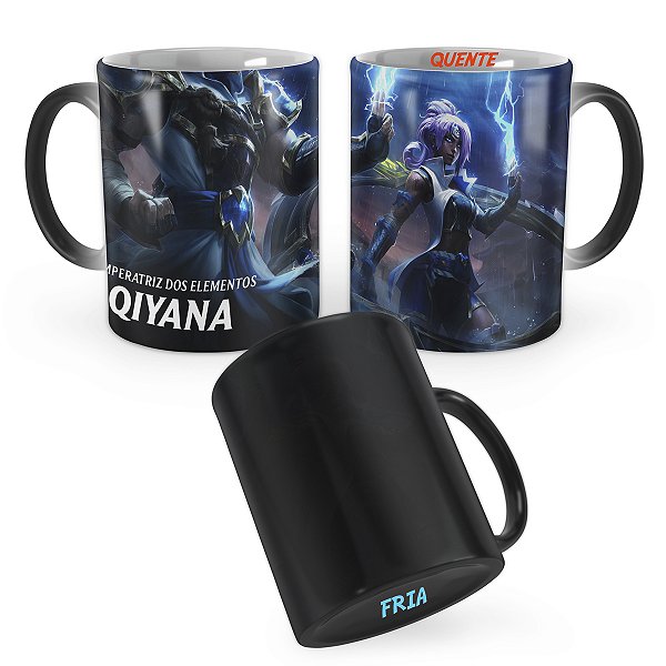 Caneca Mágica Qiyana Lâmina do Trovão League of Legends Lol
