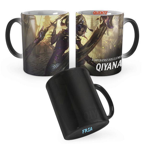 Caneca Mágica Qiyana Imperatriz Lunar League of Legends Lol