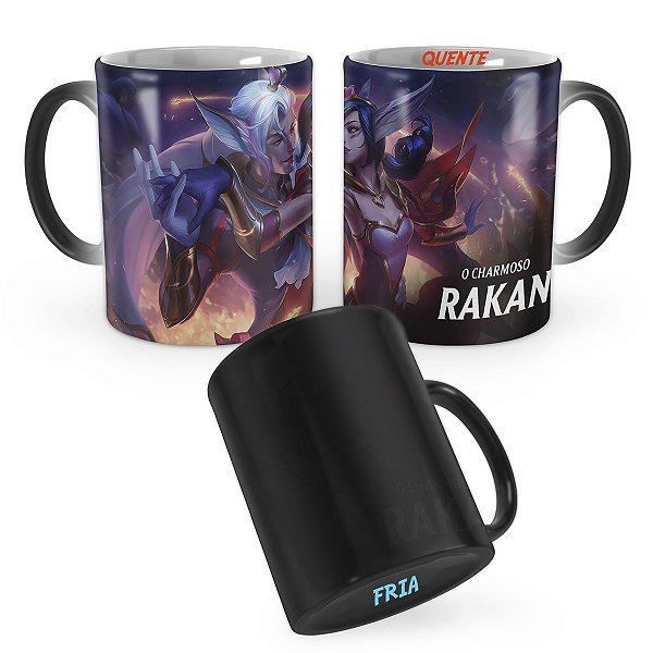 Caneca Mágica Rakan Queridinho League of Legends Lol
