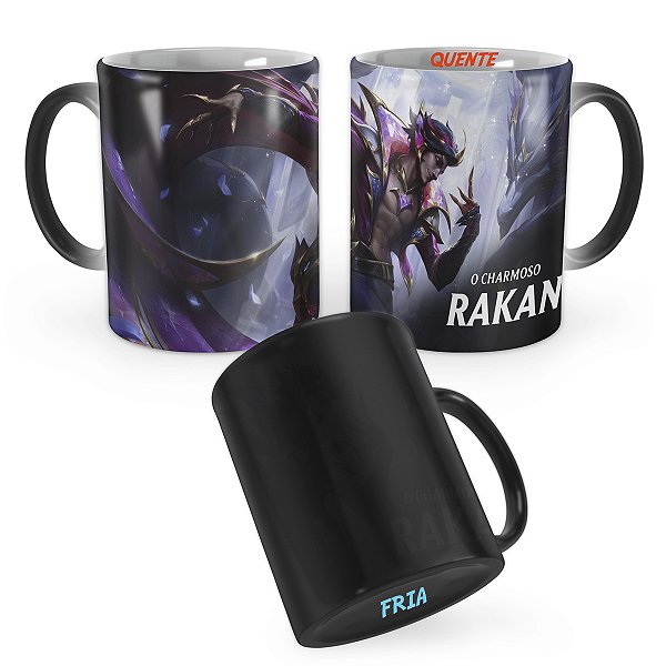 Caneca Mágica Rakan Dracomante de Prestígio League of Legends Lol