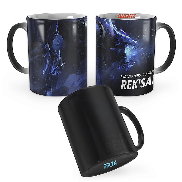 Caneca Mágica Rek'Sai Gelo Sombrio League of Legends Lol