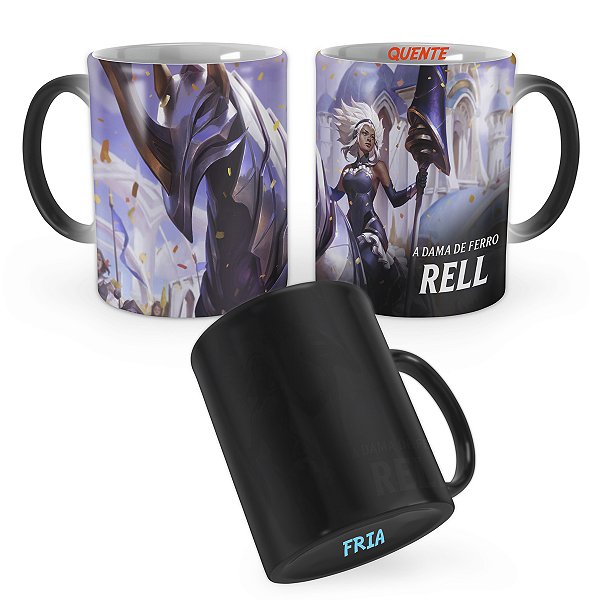 Caneca Mágica Rell Rainha de Batalha League of Legends Lol