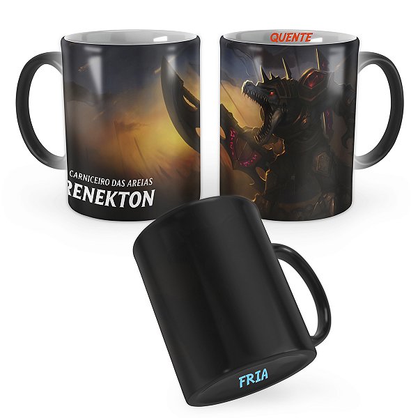 Caneca Mágica Renekton das Guerras Rúnicas League of Legends Lol