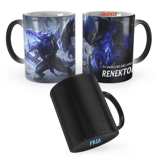Caneca Mágica Renekton Gelo Sombrio League of Legends Lol