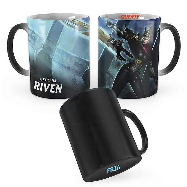 Caneca Mágica Riven Elite Carmesim League of Legends Lol