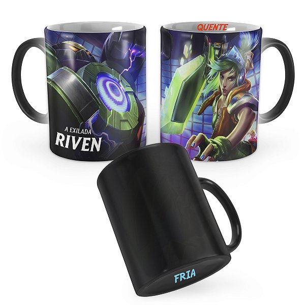 Caneca Mágica Riven Fliperama League of Legends Lol
