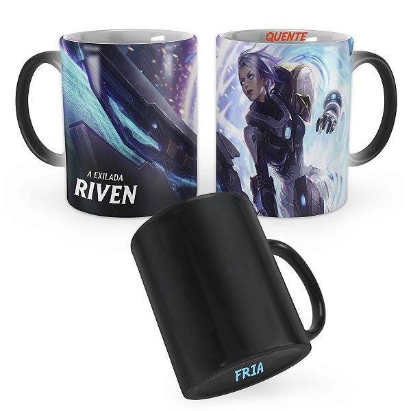 Caneca Mágica Pulsefire Riven League of Legends Lol