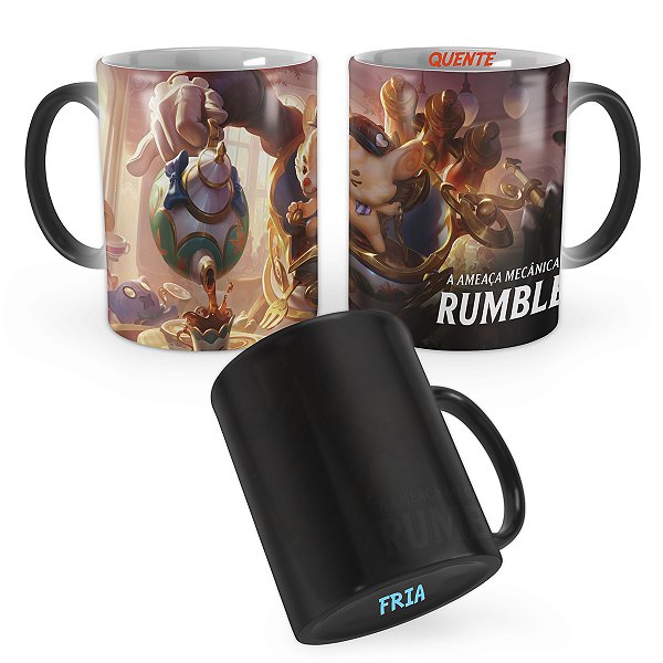 Caneca Mágica Rumble Kawaii Café League of Legends Lol