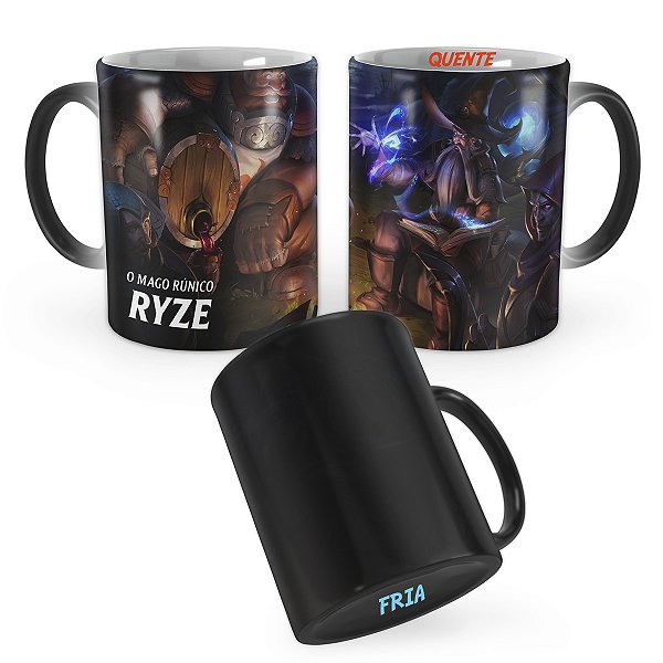 Caneca Mágica Ryze Barba Branca League of Legends Lol