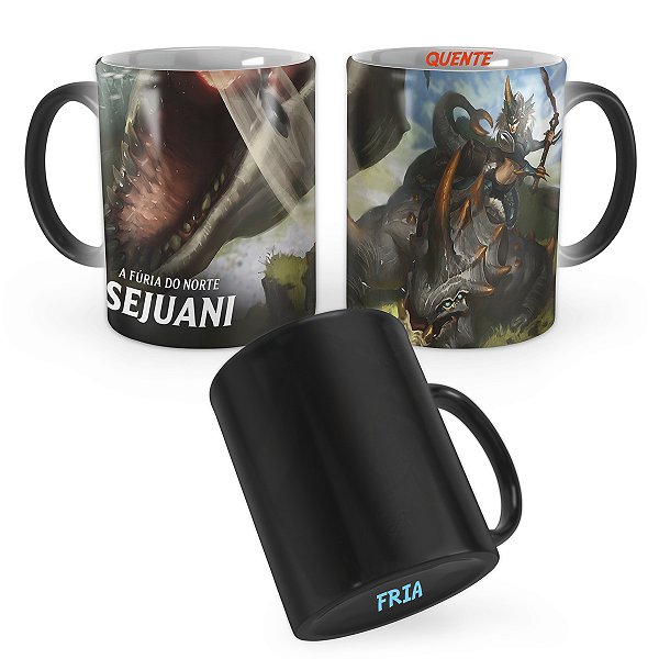 Caneca Mágica Sejuani Caçadora de Feras League of Legends Lol