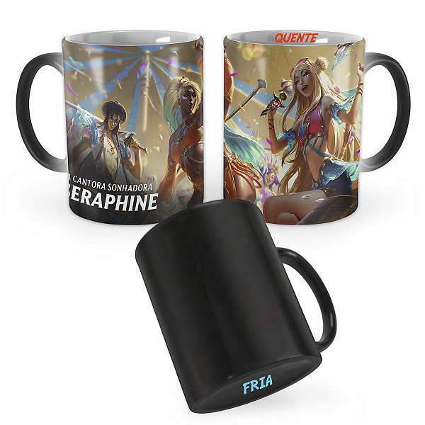 Caneca Mágica Seraphine Canção do Oceano League of Legends Lol