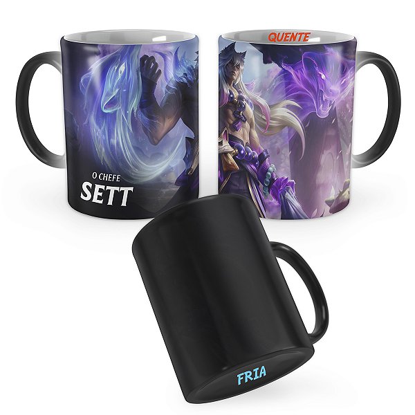Caneca Mágica Sett Florescer Espiritual League of Legends Lol