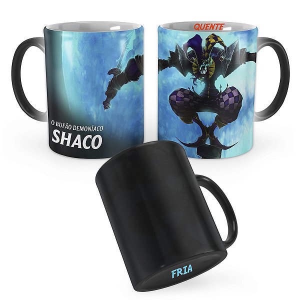 Caneca Mágica Shaco Bobo da Corte League of Legends Lol