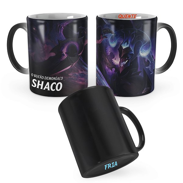 Caneca Mágica Shaco Estrela Negra League of Legends Lol