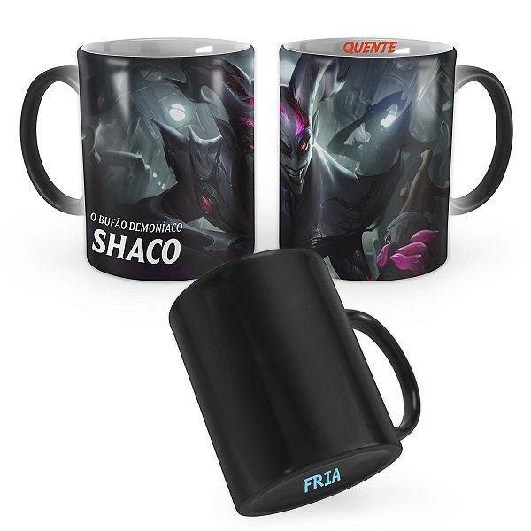 Caneca Mágica Shaco Pesadelo na Cidade do Crime League of Legends