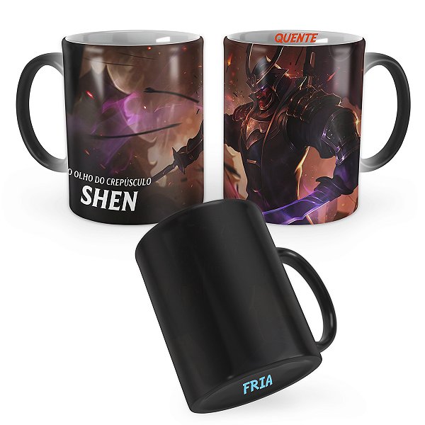 Caneca Mágica Shen Mestre Samurai League of Legends Lol