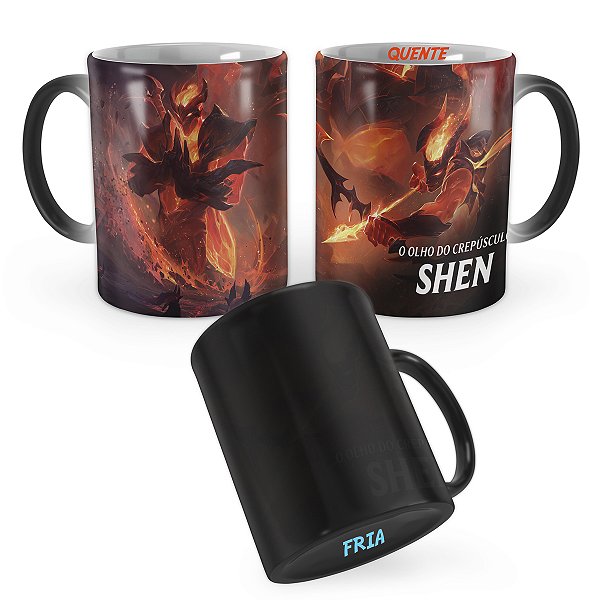 Caneca Mágica Shen Infernal League of Legends Lol