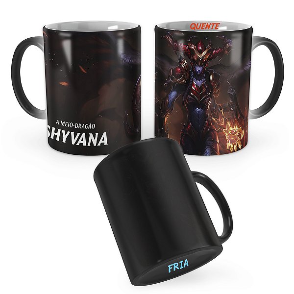 Caneca Mágica Shyvana League of Legends Lol