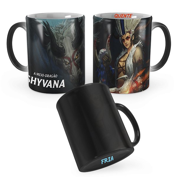 Caneca Mágica Shyvana Garras-de-Crânio League of Legends Lol