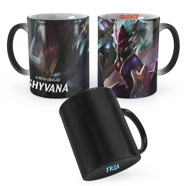 Caneca Mágica Shyvana Supergaláctica League of Legends Lol