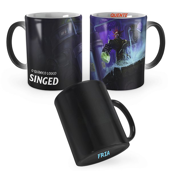 Caneca Mágica Singed Cientista Louco League of Legends Lol