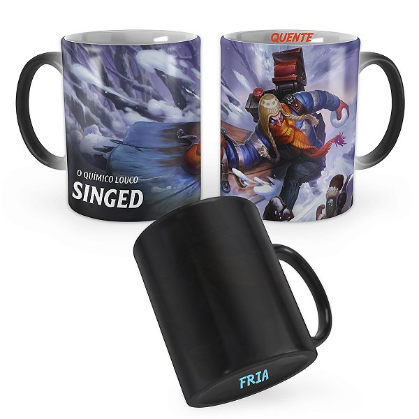 Caneca Mágica Singed Dia Nevado League of Legends Lol