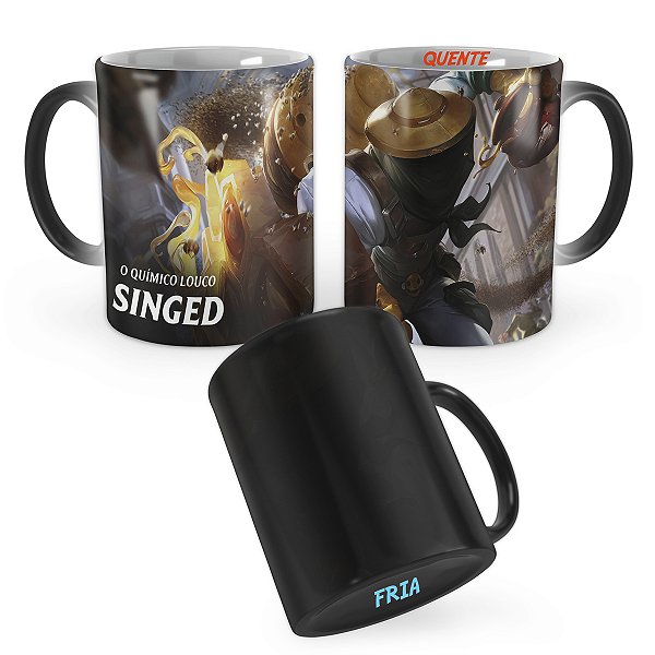 Caneca Mágica Singed Apicultor League of Legends Lol
