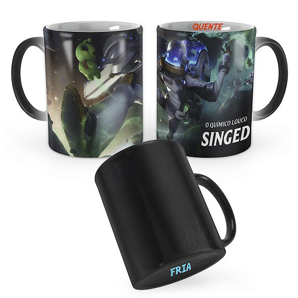 Caneca Mágica Singed Astronauta League of Legends Lol