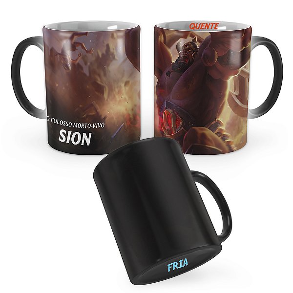 Caneca Mágica Sion Bárbaro League of Legends Lol