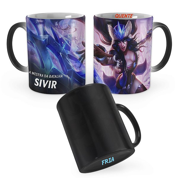 Caneca Mágica Sivir Tempestade de Neve League of Legends Lol