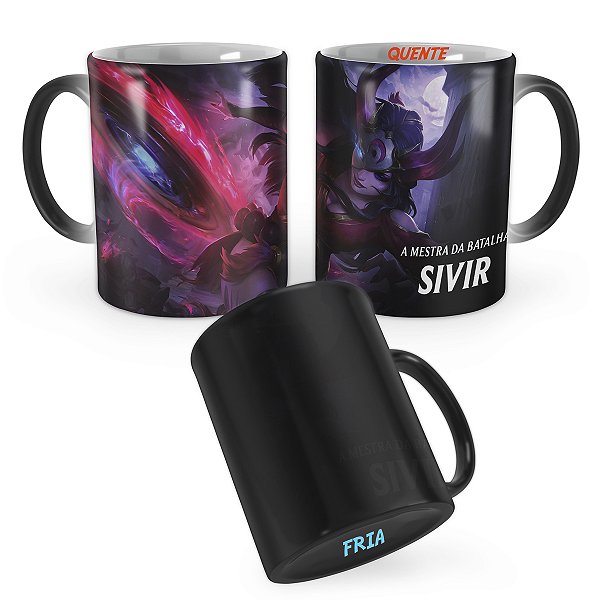 Caneca Mágica Sivir Lua Sangrenta League of Legends Lol