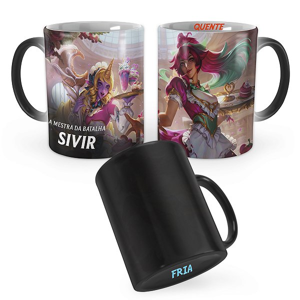 Caneca Mágica Sivir Kawaii Café League of Legends Lol