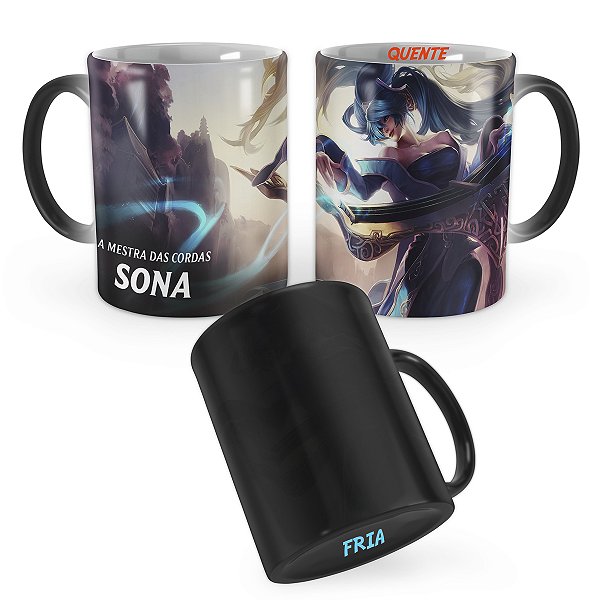 Caneca Mágica Sona League of Legends Lol