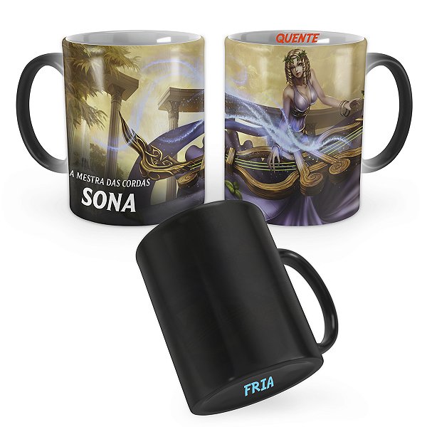 Caneca Mágica Sona Musa League of Legends Lol