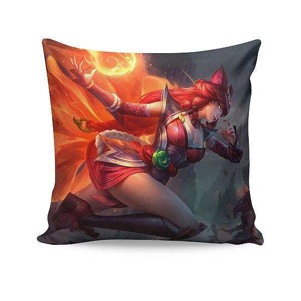 Almofada Ahri Raposa Flamejante League Of Legends LOL