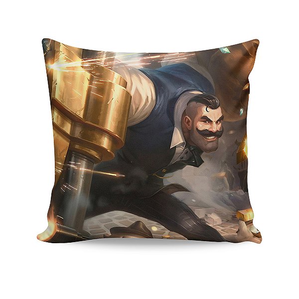 Almofada Braum Cidade do Crime League Of Legends LOL