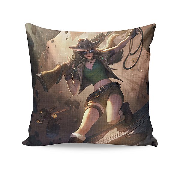 Almofada Caitlyn Caçadora League Of Legends LOL