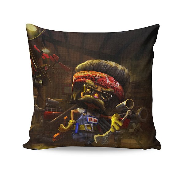 Almofada Heimerdinger Tunando em Piltover League Of Legends