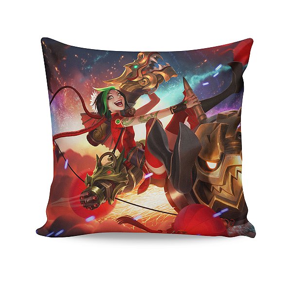 Almofada Jinx Fogos de Artifício League Of Legends LOL