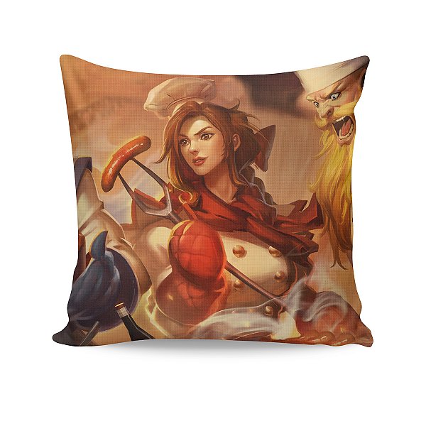 Almofada Leona Churrasqueira League Of Legends LOL