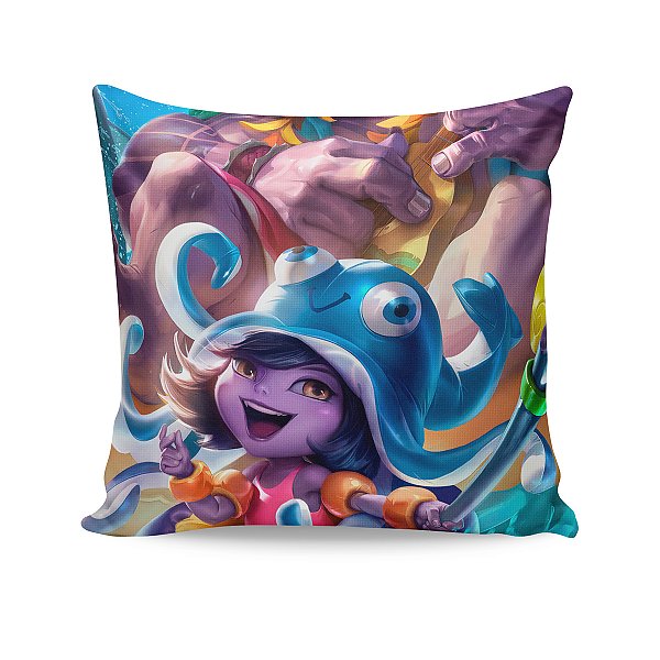 Almofada Lulu Curtindo o Verão League Of Legends LOL
