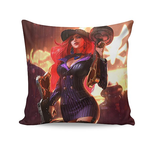 Almofada Miss Fortune Cidade do Crime League Of Legends LOL