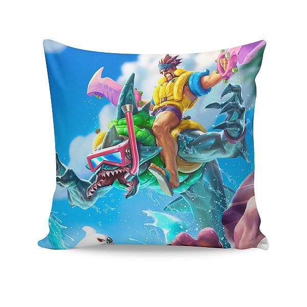 Almofada Rek'Sai Curtindo o Verão League Of Legends LOL