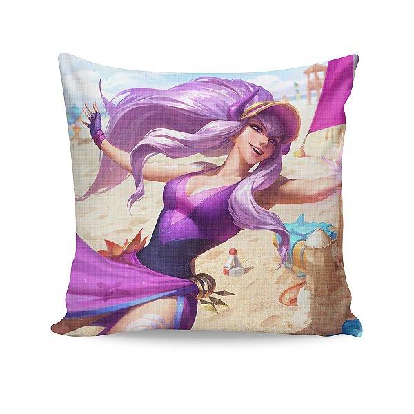 Almofada Syndra Curtindo o Verão League Of Legends LOL