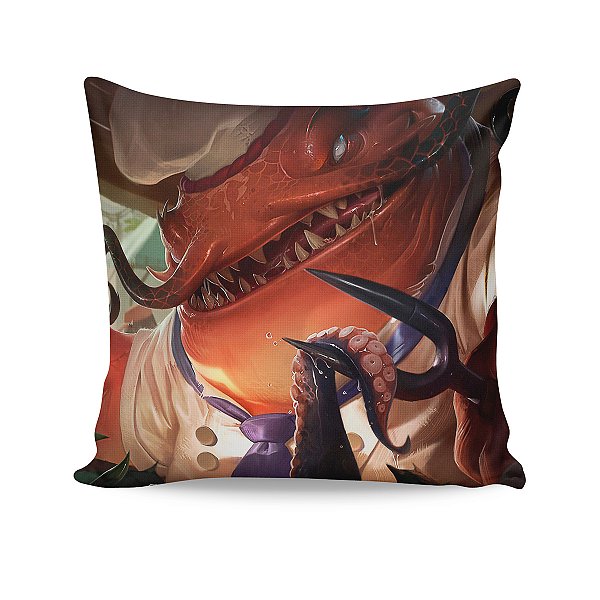 Almofada Tahm Kench Mestre-Cuca League Of Legends LOL